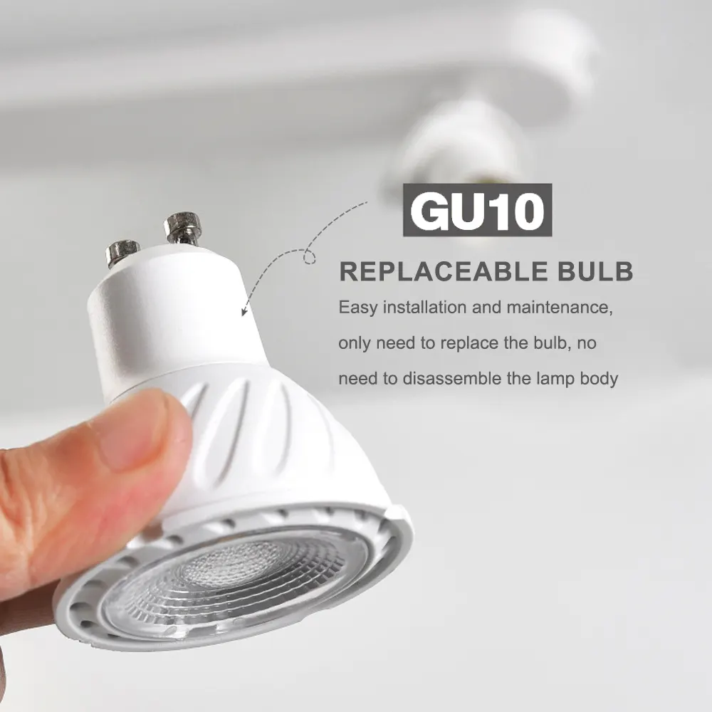Surface-Mounted Aluminum Track Spotlight Housing GU10