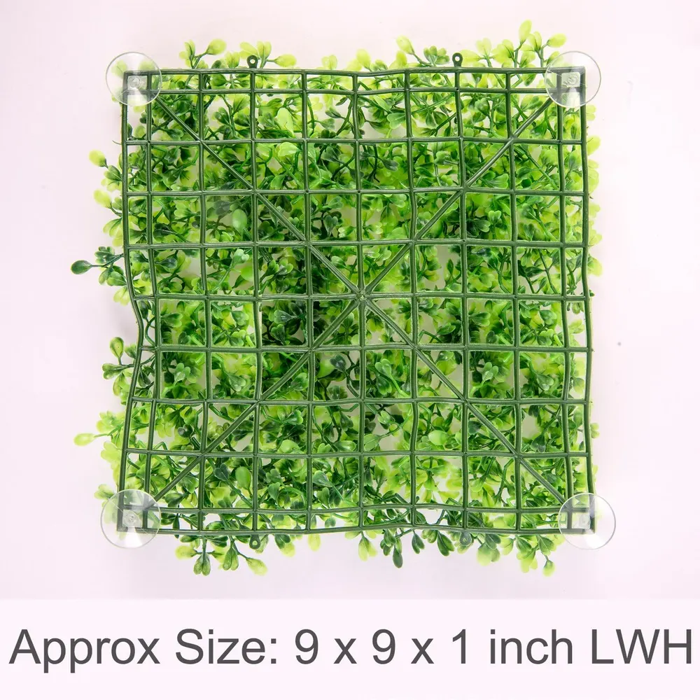Artificial Aquarium Grass Decoration Mat 9in