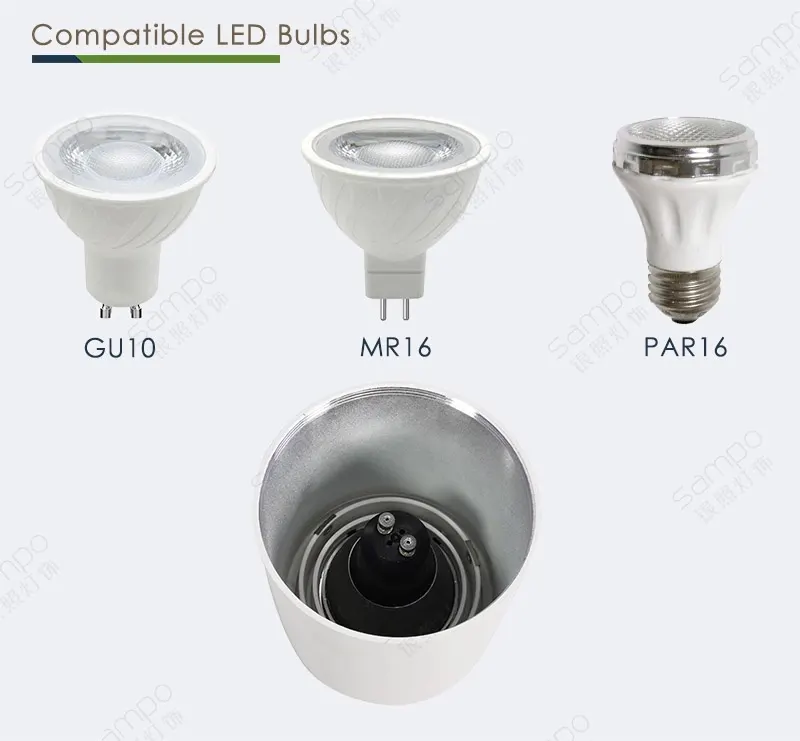 Surface-Mounted Round Aluminum LED Downlight 5-15W IP20