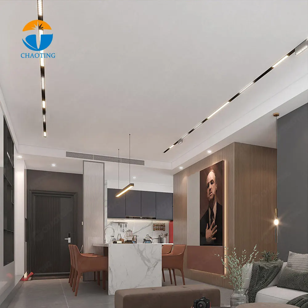 Slim Dimmable Aluminum Magnetic LED Track Spotlight 7-27W 220V product sample