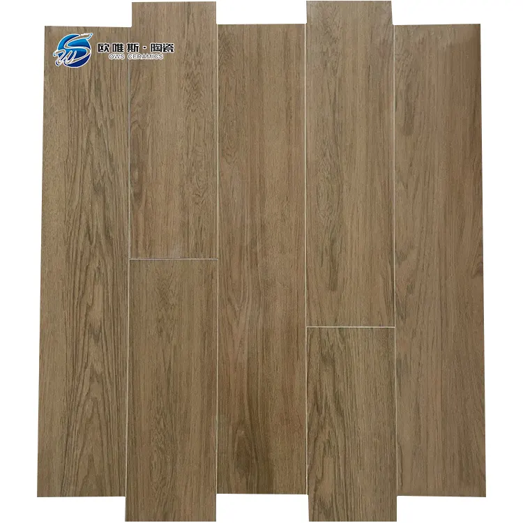 Non-Slip Wood-Look Oak Ceramic Wall And Floor Tile 150x800mm