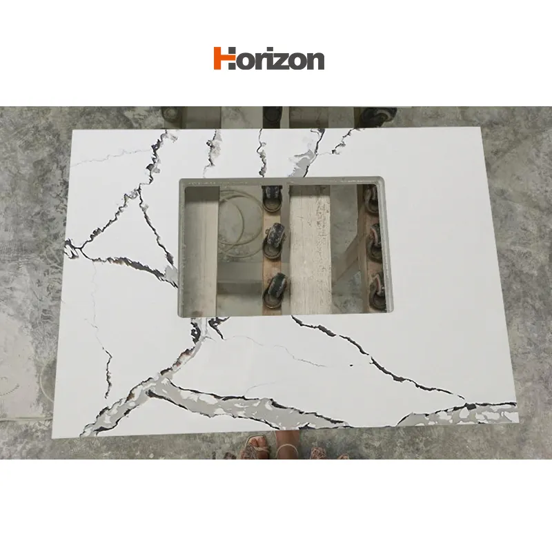 White Engineered Quartz Slab 3200x1600mm