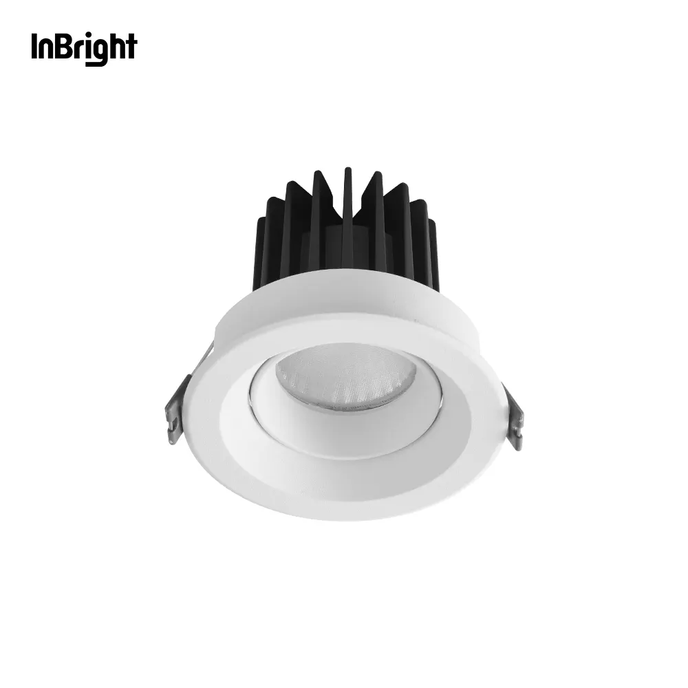 Anti-Glare Recessed Aluminum COB LED Downlight 8-25W IP65