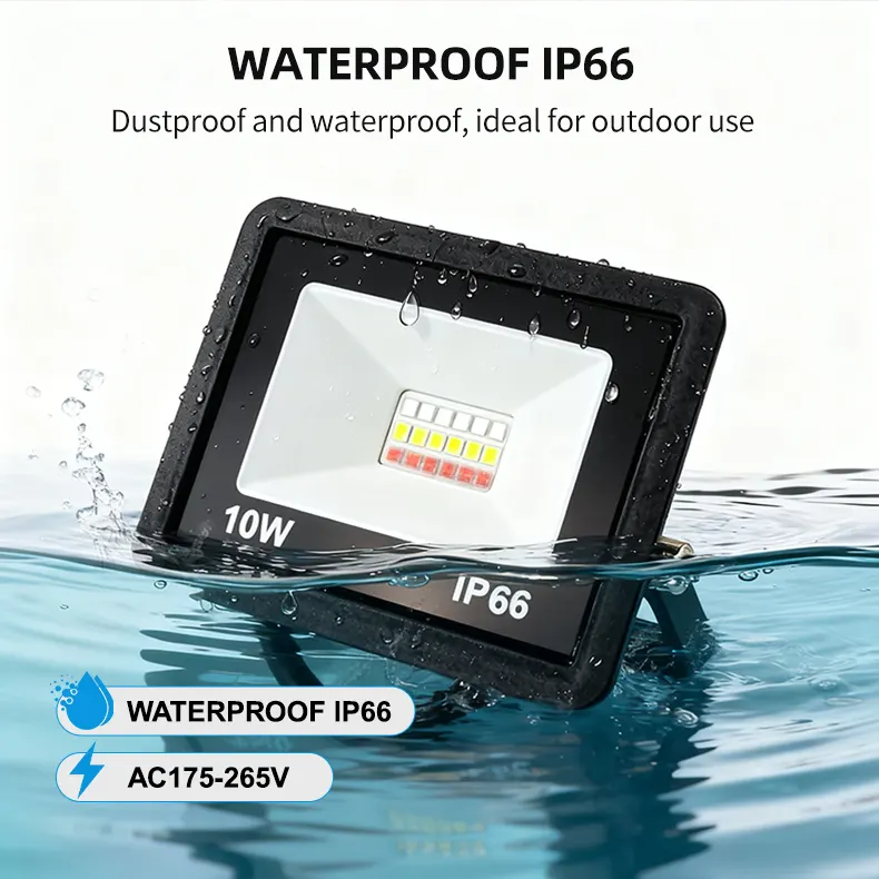 Aluminum RGBW LED Floodlight 50-200W IP66