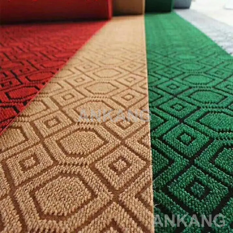 Needle-Punched Jacquard Polyester Exhibition And Event Carpet 3-10mm Thick