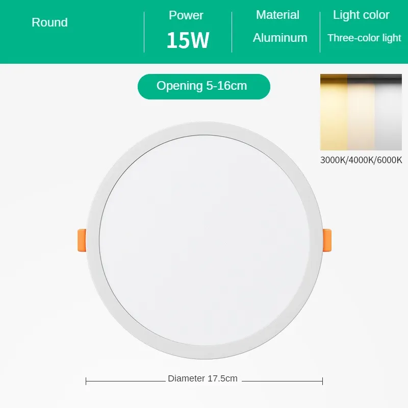 Surface-Mounted Aluminum LED Downlight 7-36W
