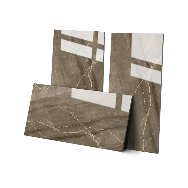 Marble-Look Polished Porcelain Wall And Floor Tile 600x1200mm product sample