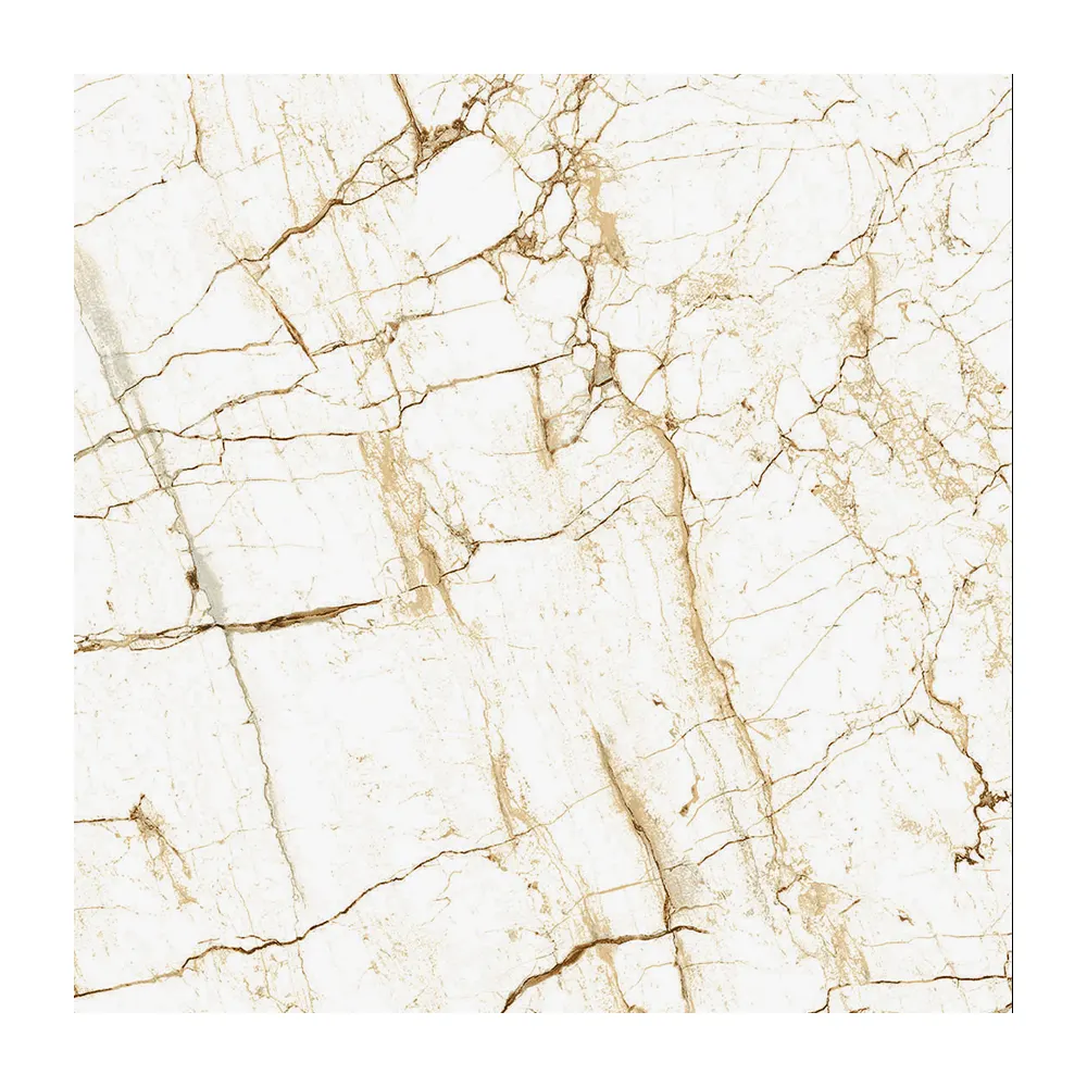 Marble-Look Polished Porcelain Floor Tile 600x600mm