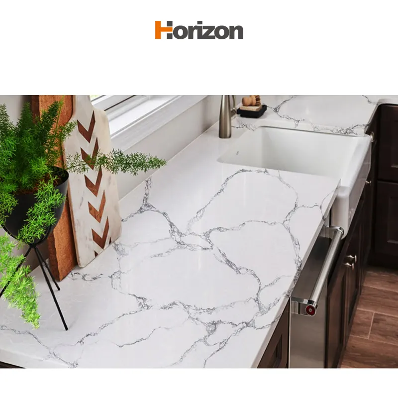 Calacatta Engineered Quartz Slab 3200x1600mm
