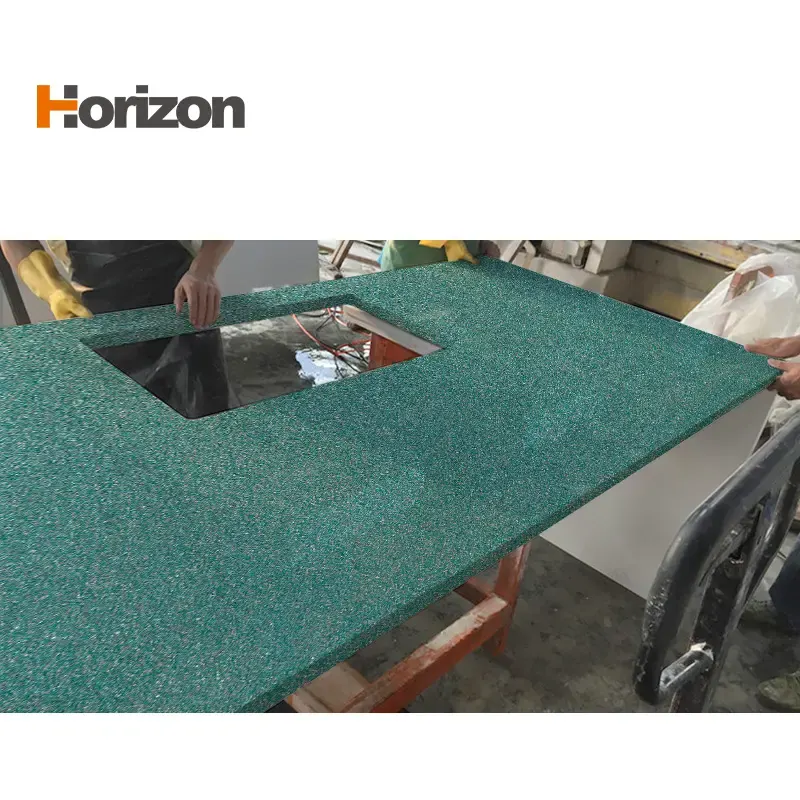 Green Engineered Quartz Slab 3200x1600mm
