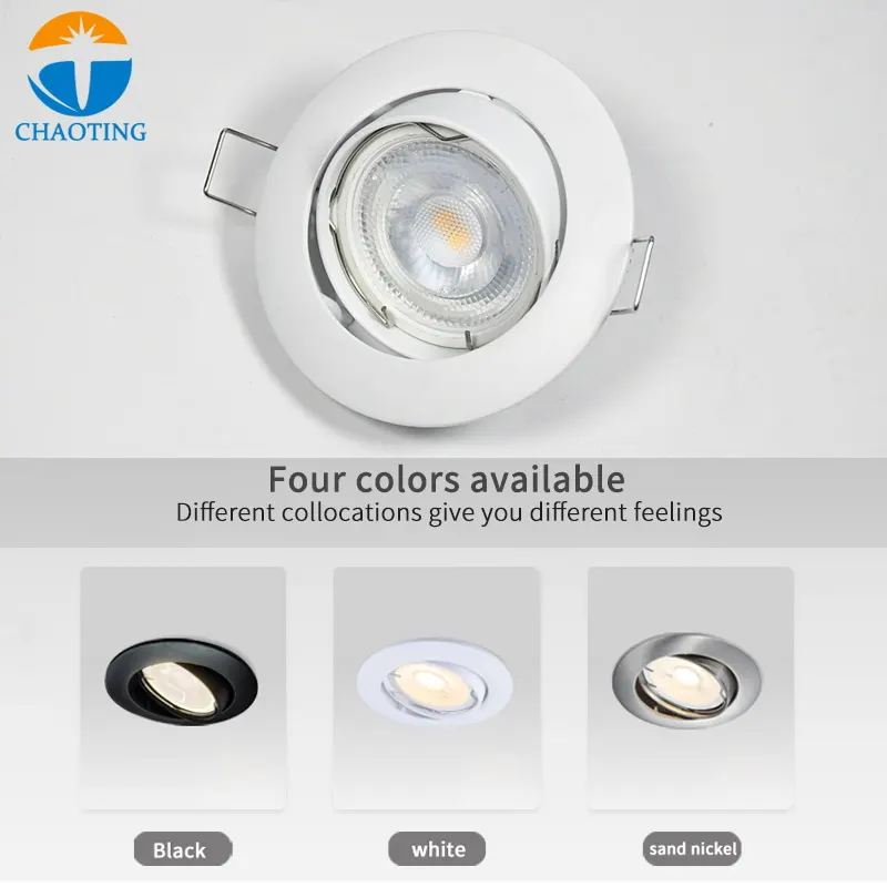 Adjustable Recessed Aluminum Downlight Housing GU10