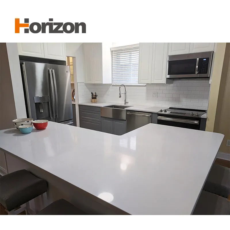 Calacatta White Engineered Quartz Slab 3200x1600mm