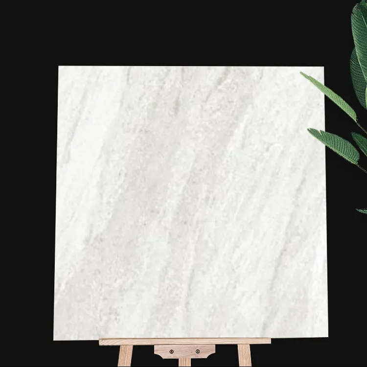 Non-Slip Stone-Look Gray Matte Porcelain Floor Tile 600x600mm