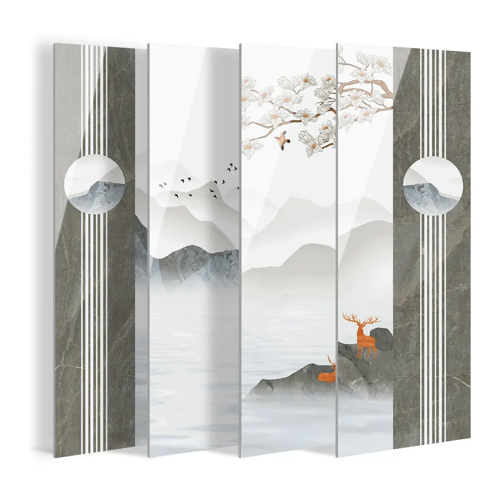 Landscape-Pattern Sintered Stone Slab 800x2600mm