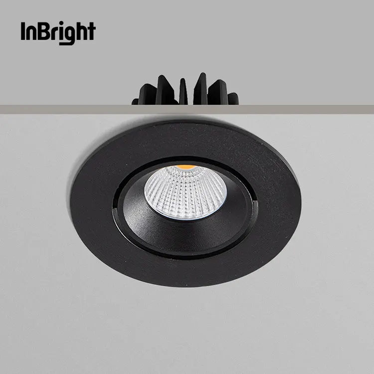 Adjustable Dimmable Recessed LED Downlight Black/White 8W IP65