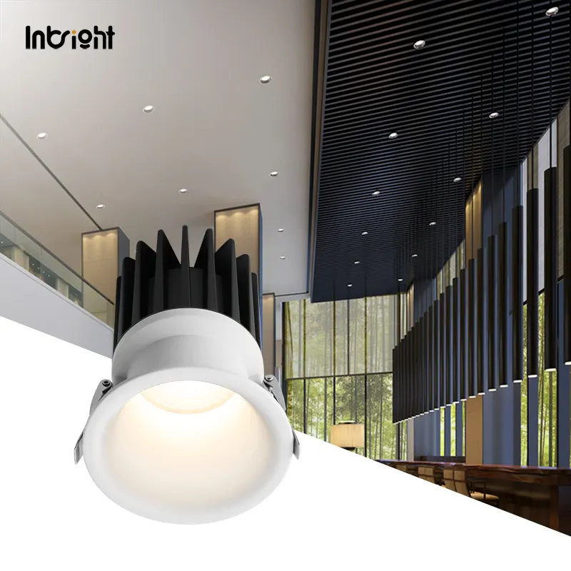 Anti-Glare Dimmable DALI Recessed COB LED Downlight 10-25W IP65