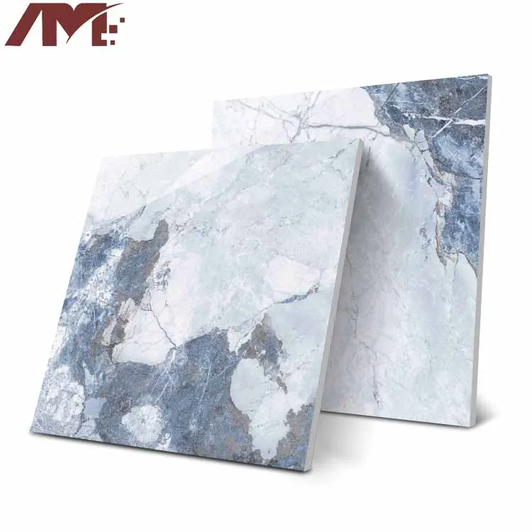 Stone-Look Polished Porcelain Floor Tile 600x600mm