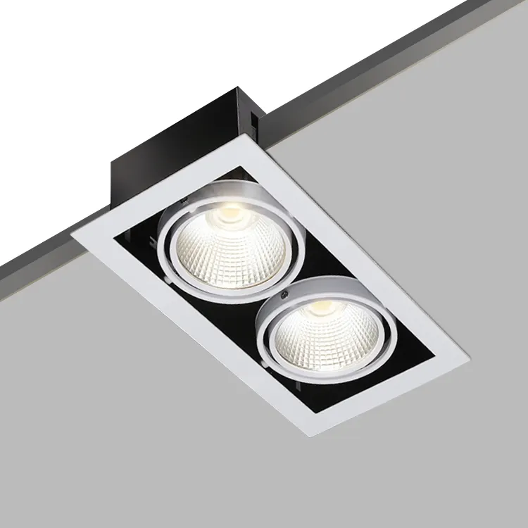 Anti-Glare Recessed Aluminum LED Grille Spotlight 10-30W