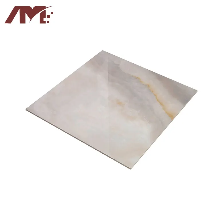 Marble-Look Polished Porcelain Floor Tile 600x600mm