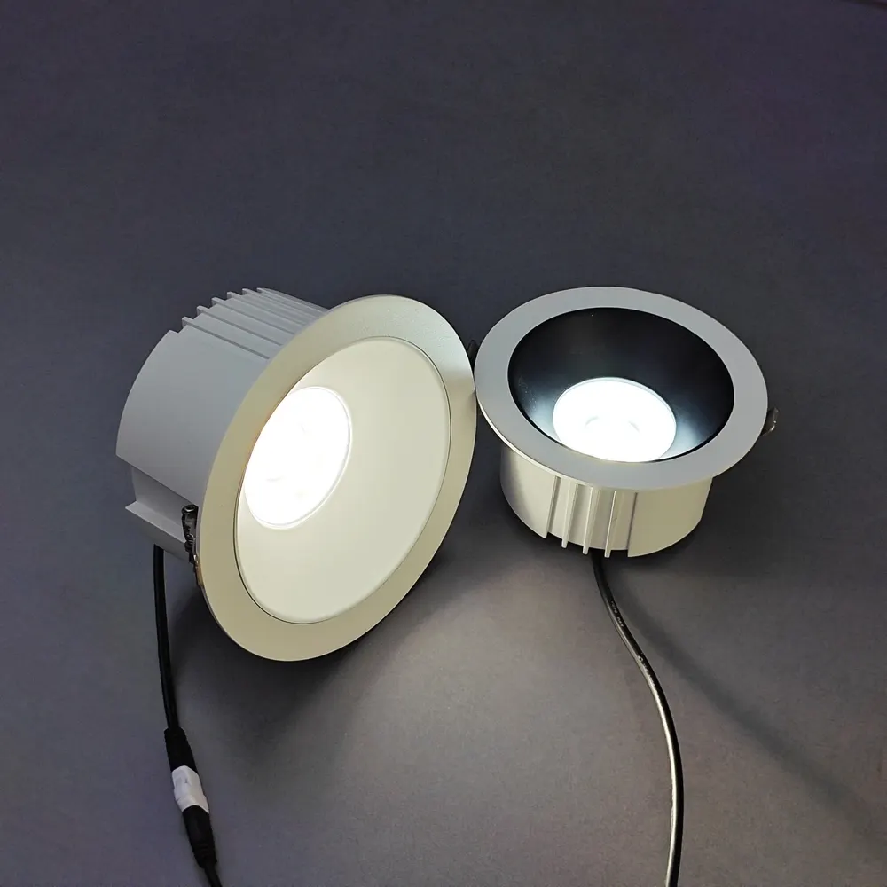 Anti-Glare Dimmable Recessed LED Downlight 12/20W IP54 6in/4in 3CCT Selectable