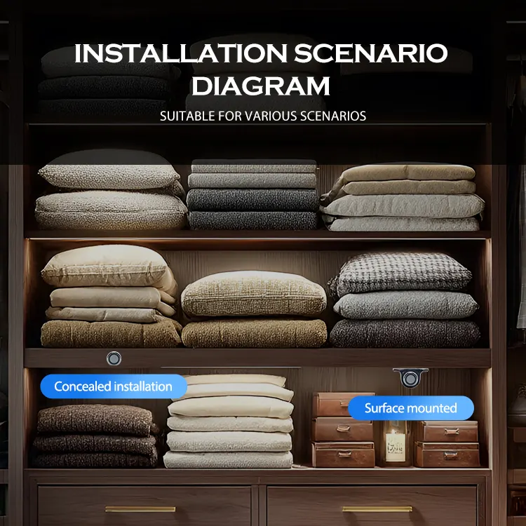Touch-Controlled Smart Plastic LED Cabinet Light 12V