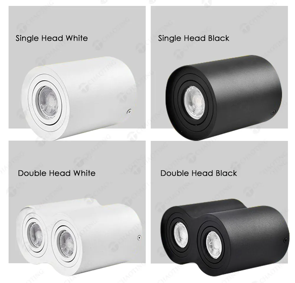 Surface-Mounted Aluminum Downlight Housing MR16/GU10