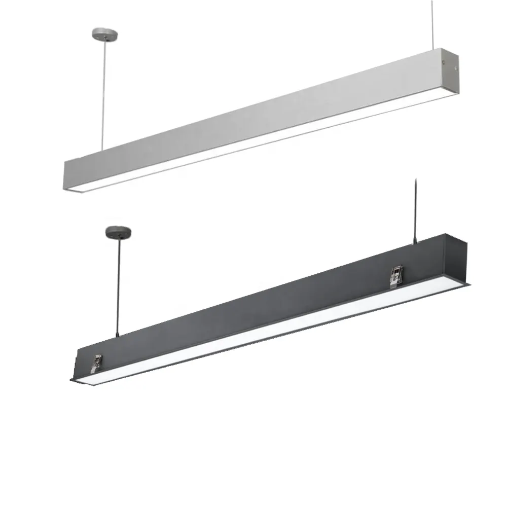 Recessed/Surface-Mounted Aluminum Linear LED Pendant Light 580x43x66mm 5-20W product sample