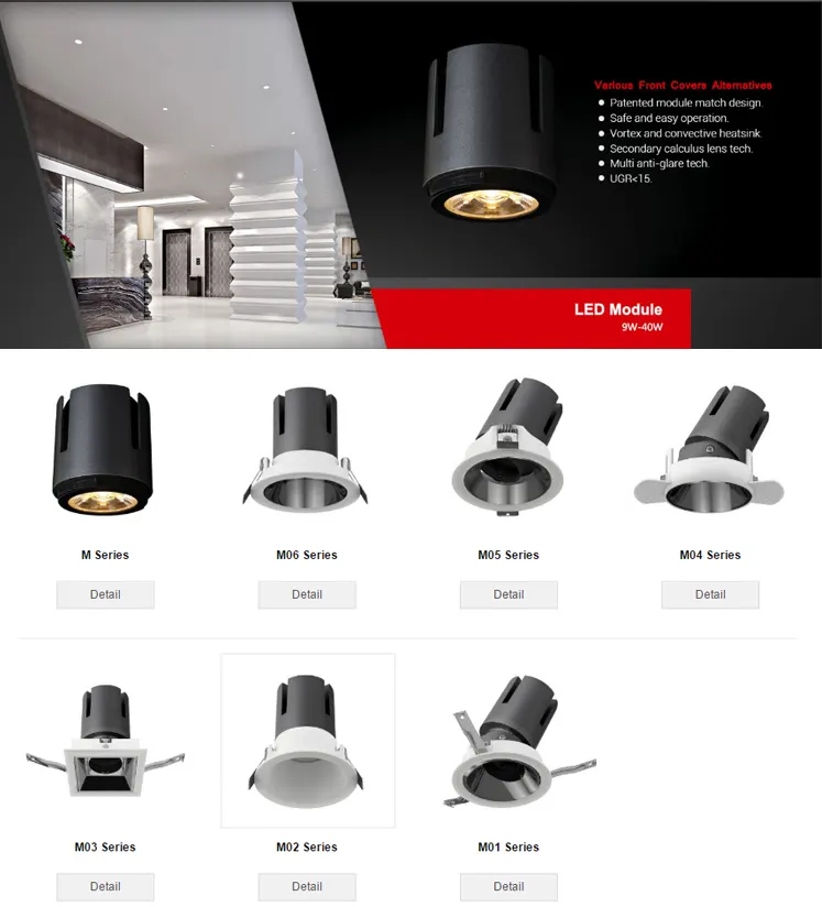 Adjustable Smart Dimmable Recessed LED Downlight 12-40W 2700K/6500K
