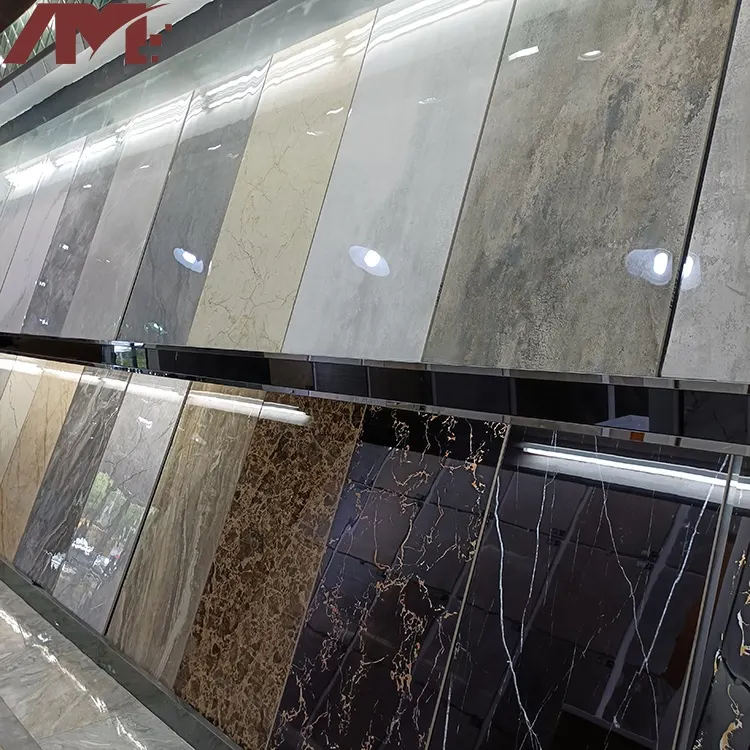 Travertine-Look Polished Porcelain Floor Tile 600x1200mm
