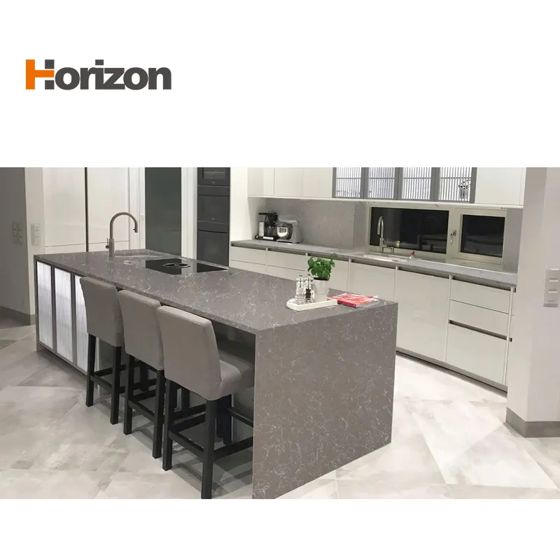 Jade-Look Brown Engineered Quartz Slab 3200x1600mm