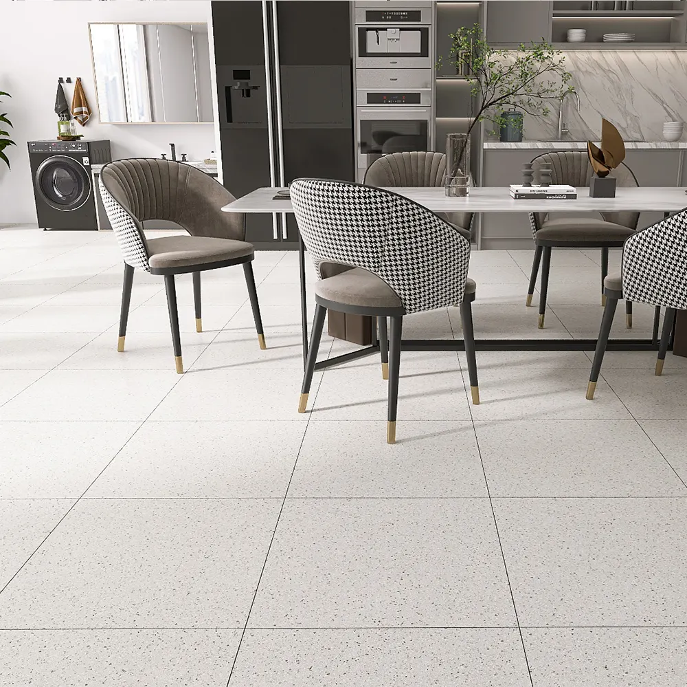 Non-Slip Terrazzo-Look Matte Porcelain Floor Tile 600x600mm