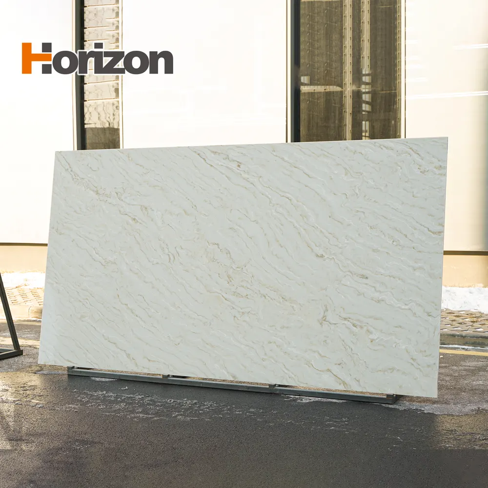 White Engineered Quartz Slab 3200x1600mm