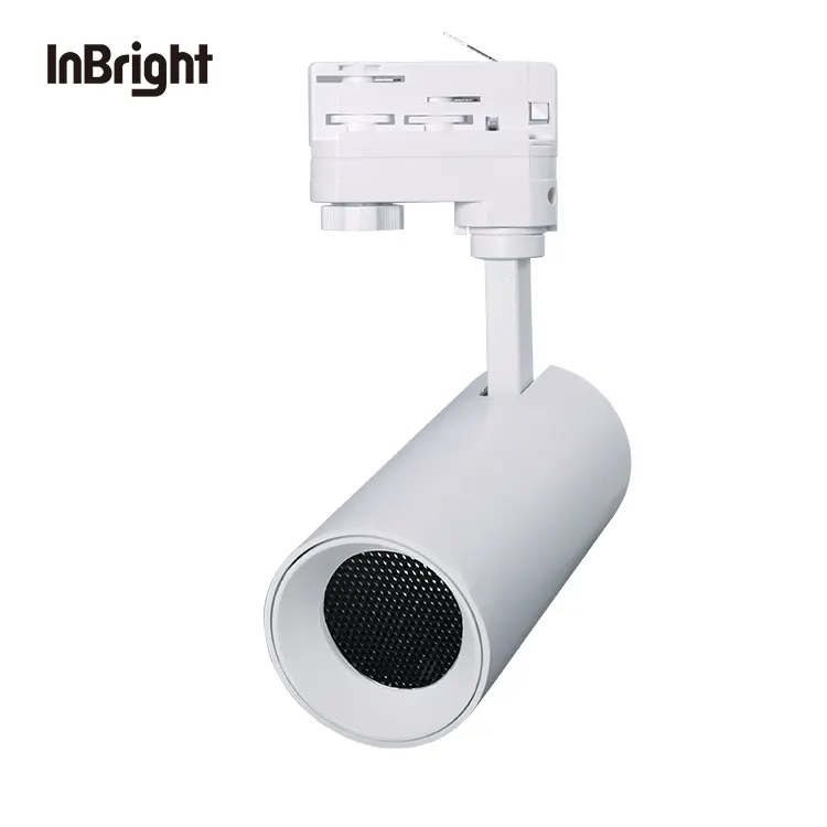 Adjustable Aluminum COB LED Track Spotlight 12-36W For 2-Wire Track