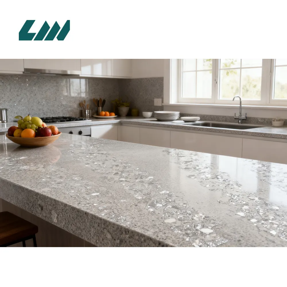 Jade-Look Engineered Quartz Slab 3200x1600mm