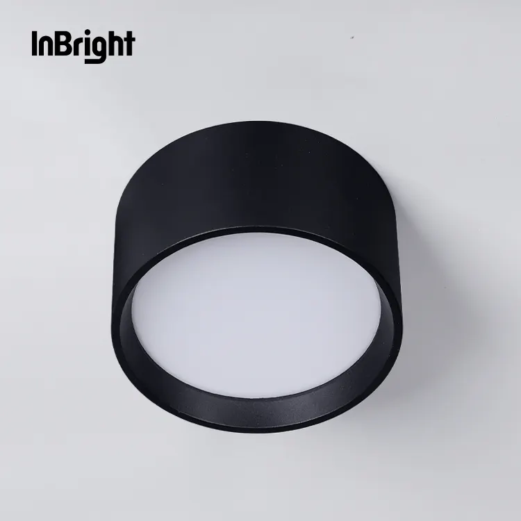 Anti-Glare Dimmable Surface-Mounted LED Downlight Black/White 9-18W 3500K