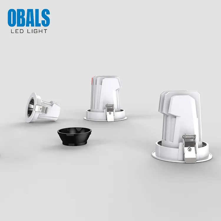 Adjustable Recessed/Surface-Mounted Round COB LED Downlight 9-30W