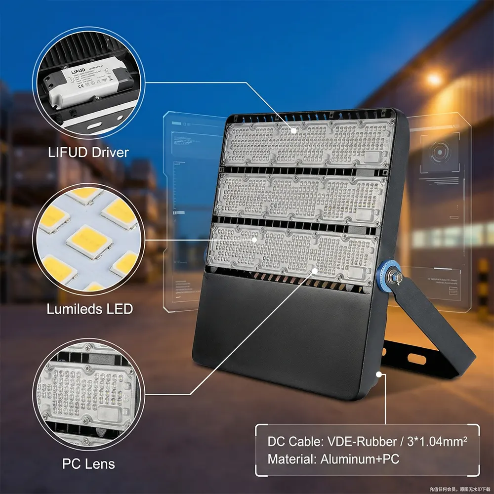 Aluminum LED Floodlight 240-480W IP66