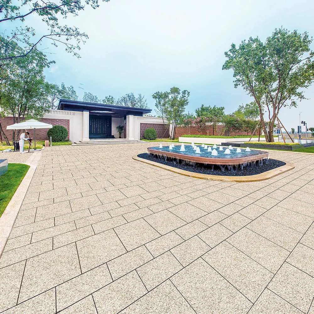 Non-Slip Stone-Look Porcelain Outdoor Tile 600x600x20mm