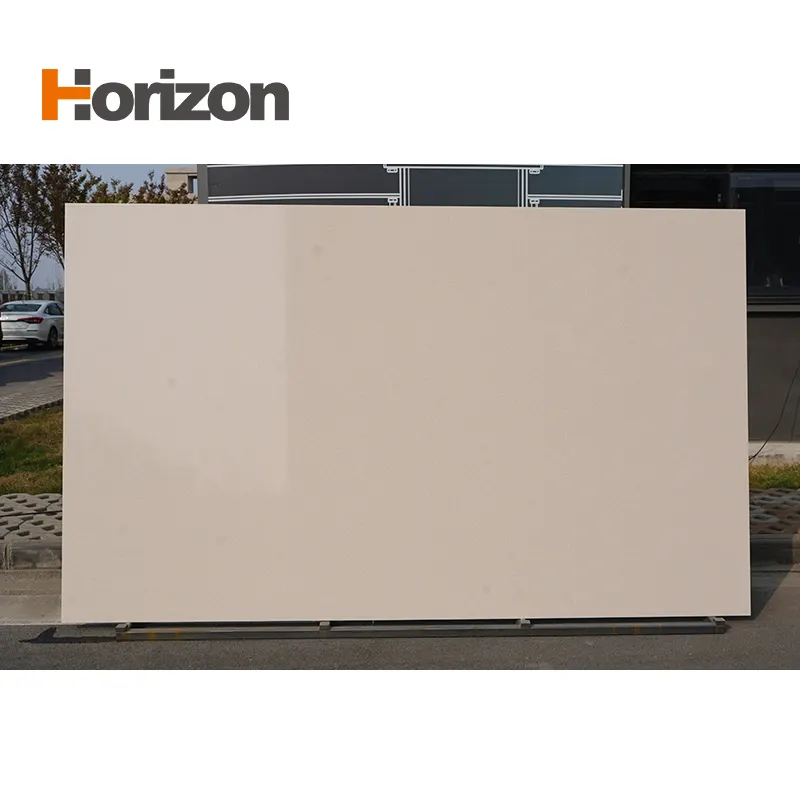 Marble-Look White Engineered Quartz Slab 3200x1600mm