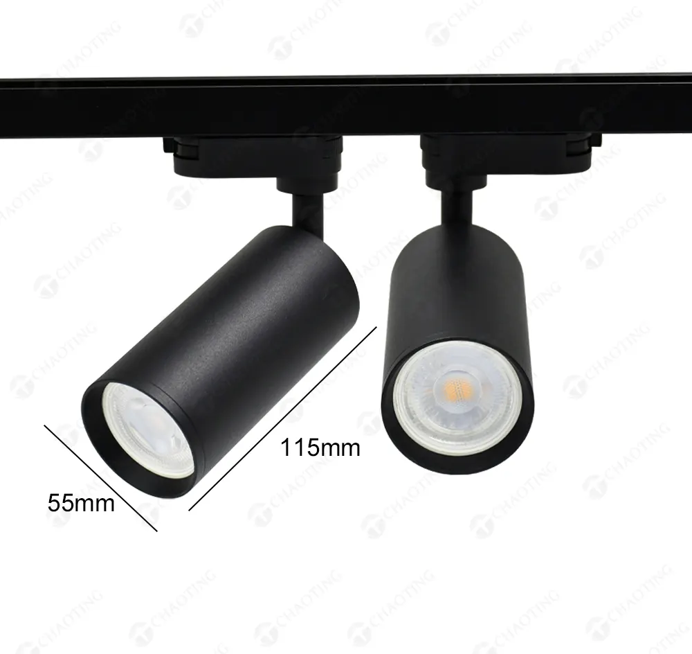 Adjustable Surface-Mounted Aluminum Track Spotlight Housing GU10/MR16 product sample