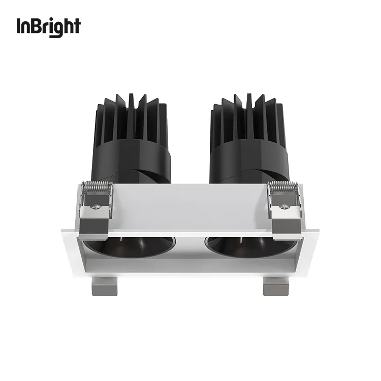 Adjustable Dimmable Recessed Square LED Grille Spotlight 8-25W IP65 product sample
