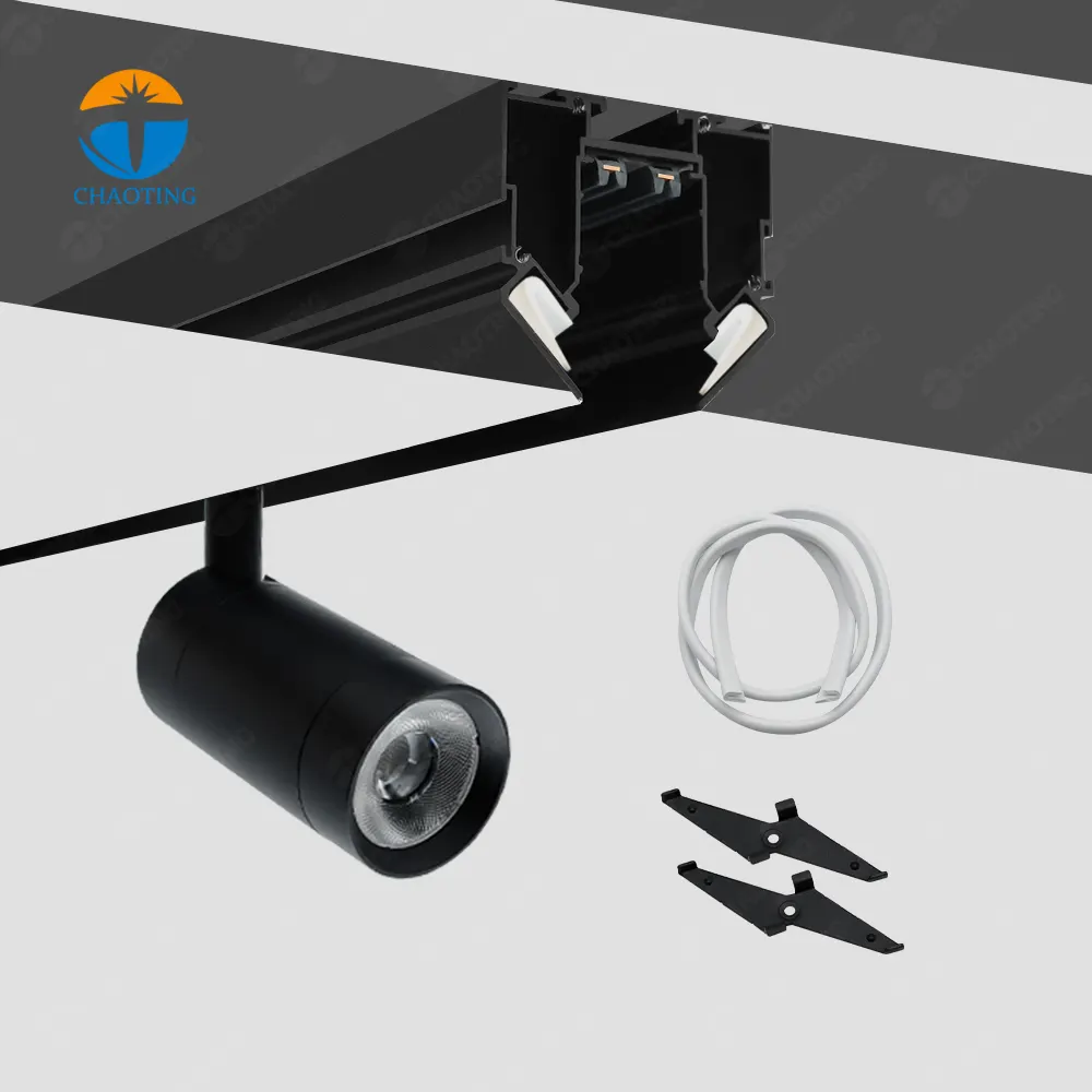 Aluminum Magnetic LED Track Lighting System 7-27W 220V product sample