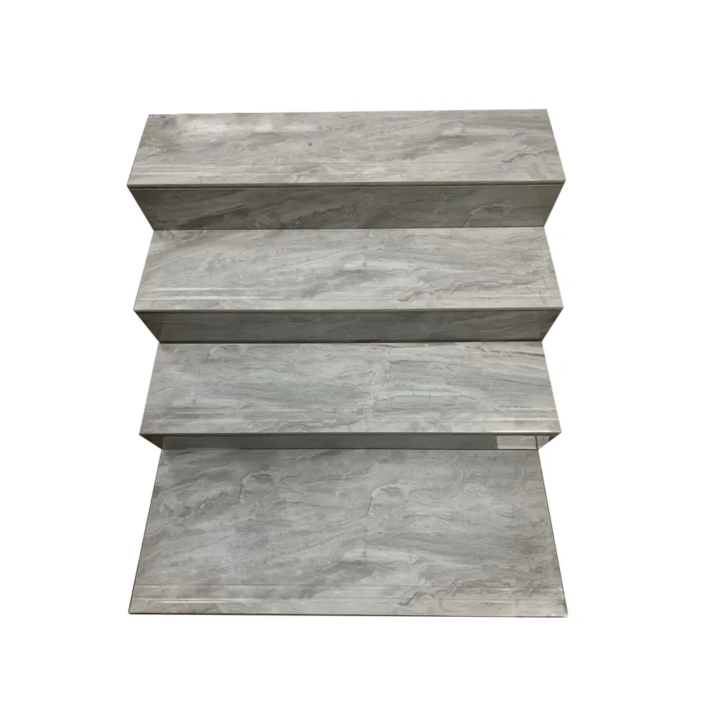 Marble-Look Porcelain Stair Tread Tile 470x1200mm