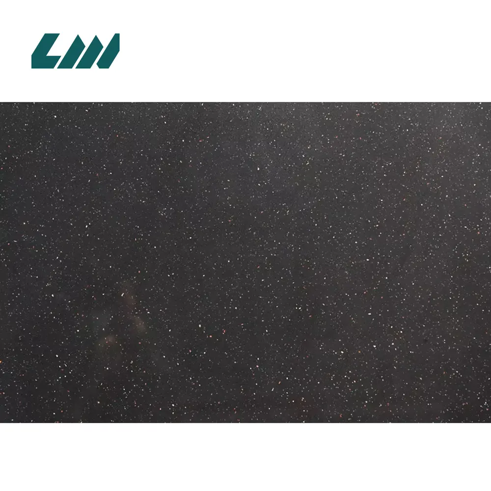 Jade-Look Black Engineered Quartz Slab 3200x1600mm