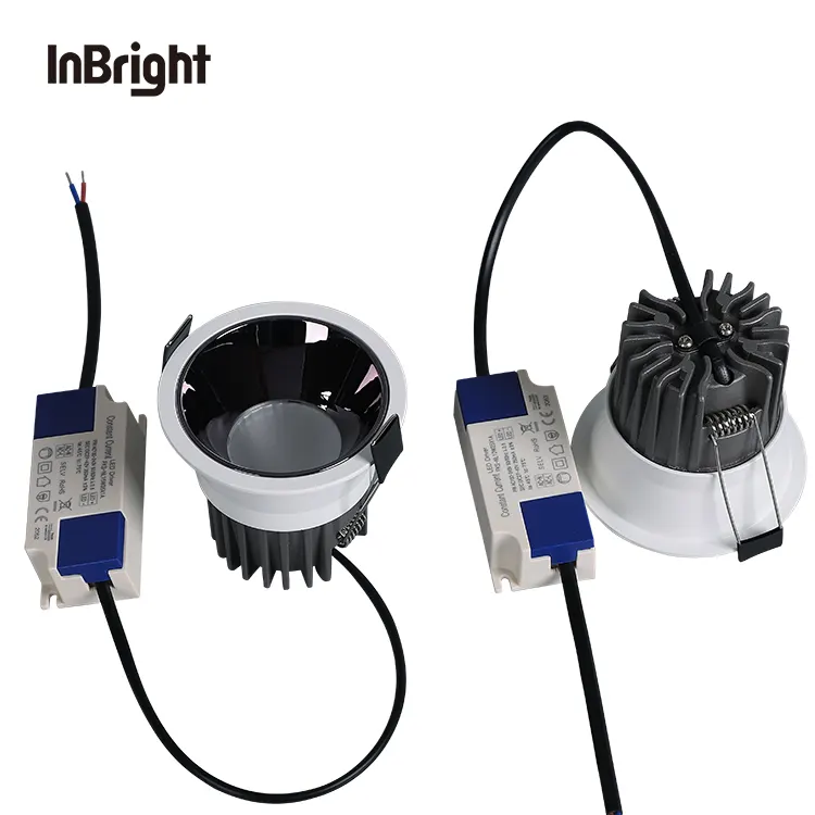 Anti-Glare Recessed LED Downlight 5-18W White/Black