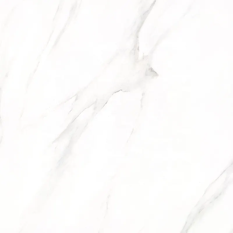 Marble-Look White Porcelain Floor Tile 600x600mm