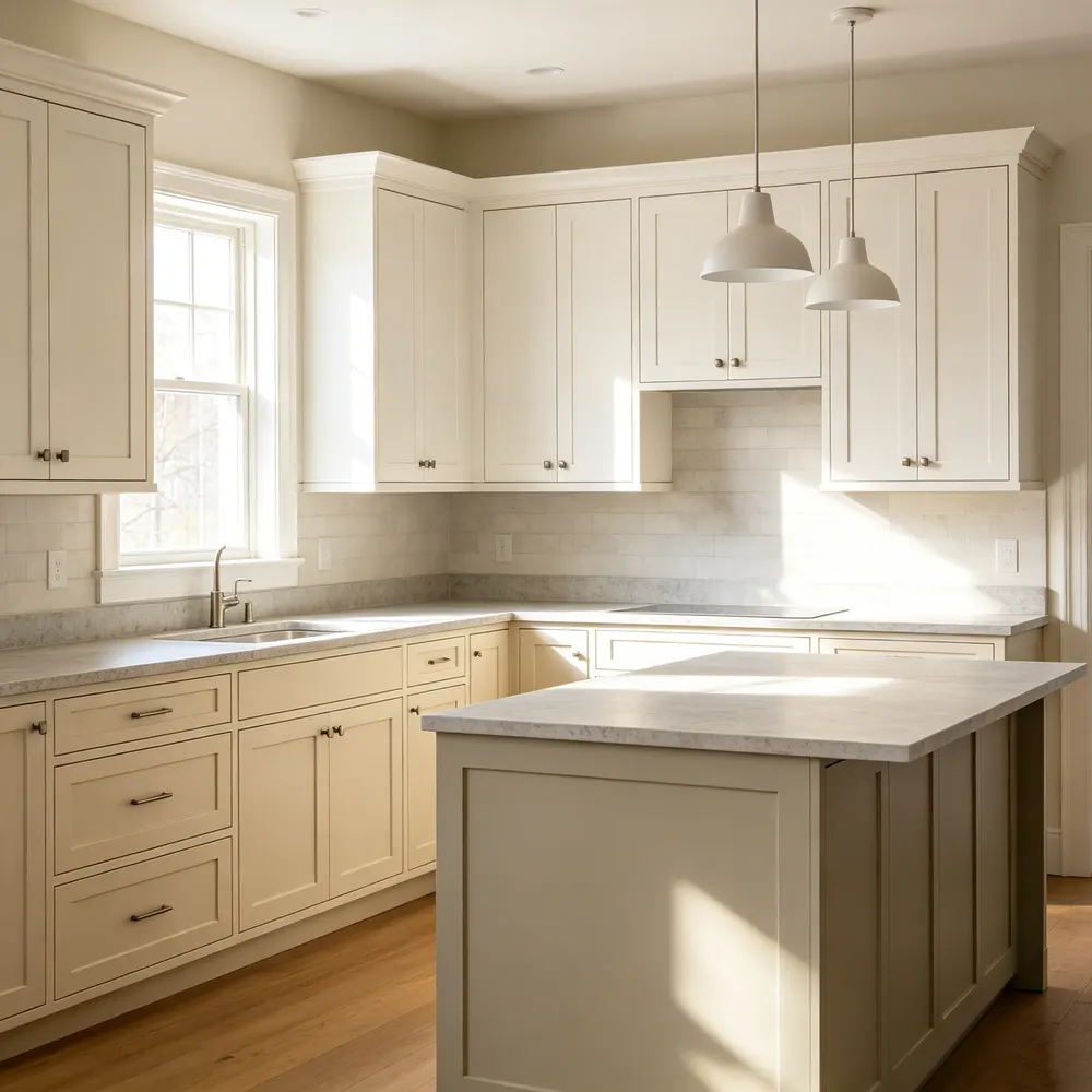 Modern MDF Modular Kitchen Cabinet Set Custom Size
