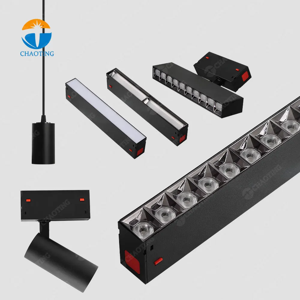 Aluminum Magnetic LED Track Spotlight 8-30W 220V