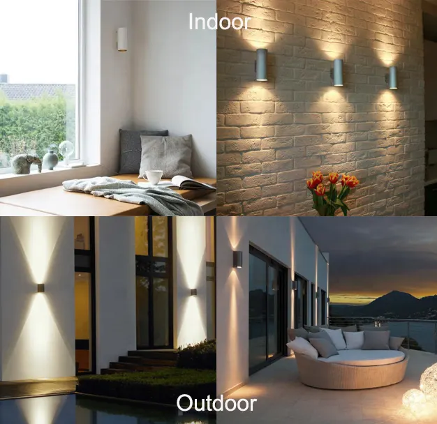 Aluminum LED Wall Light Black/White 5-20W IP65