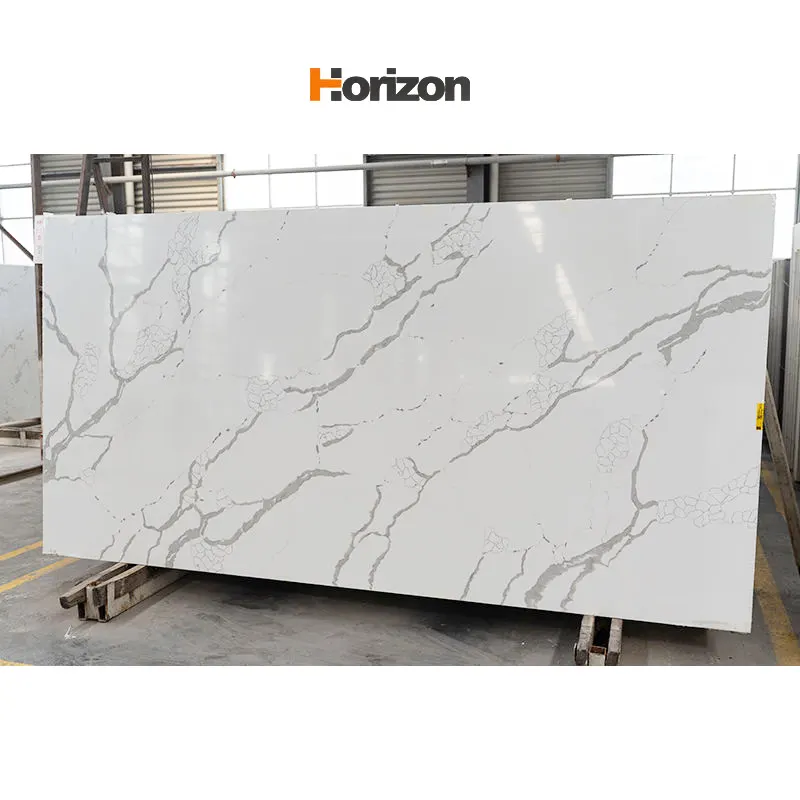 Calacatta White Engineered Quartz Slab 3200x1600mm
